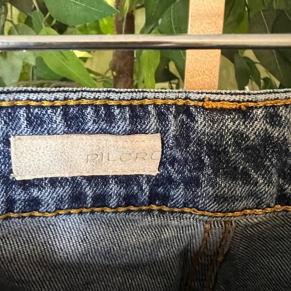 ANTHROPOLOGIE PIlcro The Vintage Straight Distressed Jeans Size 32 - Picture 12 of 13